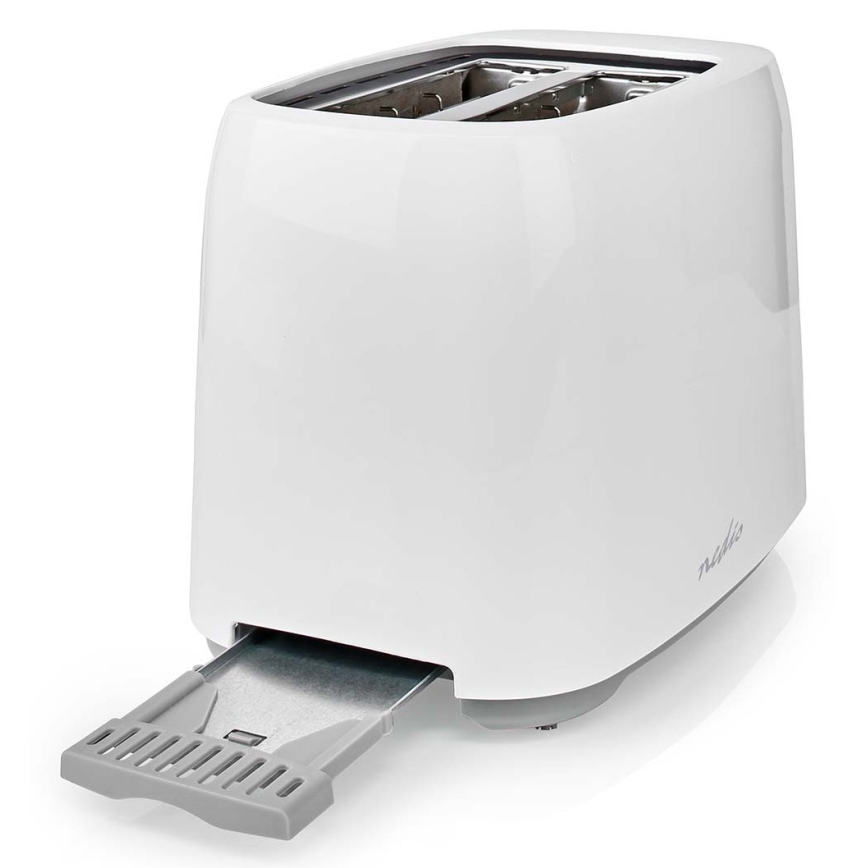 Тостер с 2 отвора и подгряване 750W/230V бял