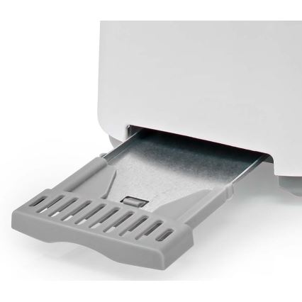 Тостер с 2 отвора и подгряване 750W/230V бял