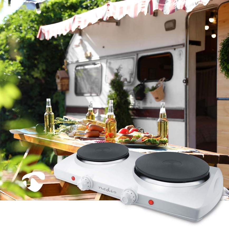 Двойна електрическа печка за готвене 15,5 см и 18,5 см 2300W/230V