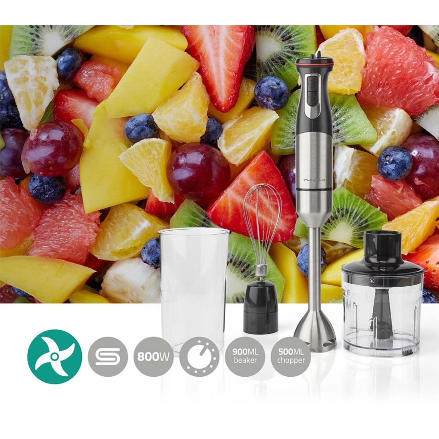 Ръчен миксер 4в1 800W/230V неръждаема стомана