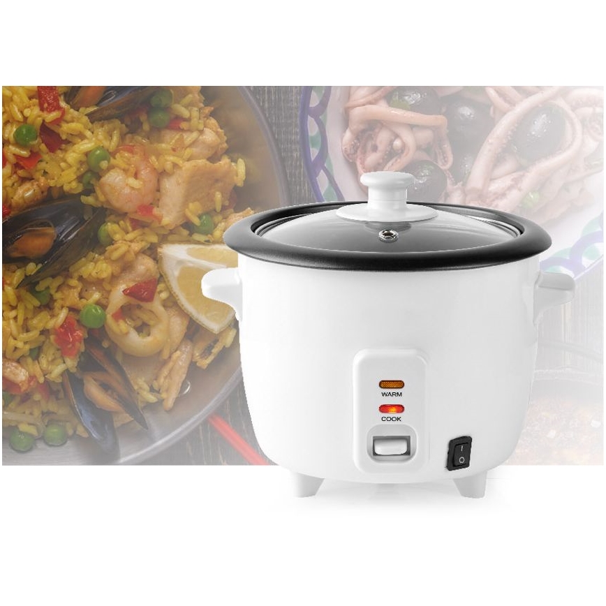 Готварска печка за ориз 300W/230V 0,6l бял