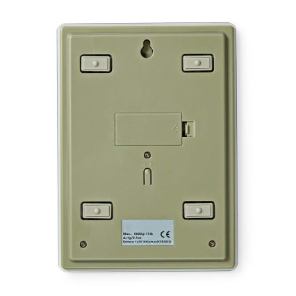 Дигитална кухненска везна 1xCR2032 бяла