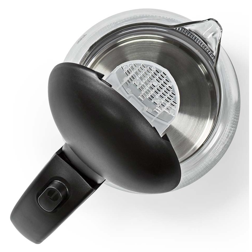 Кана с LED подсветка 1,7 л 2200W/230V черна
