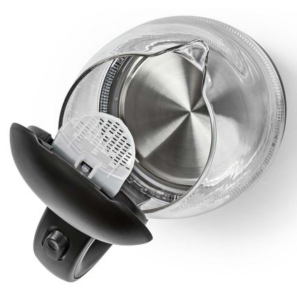 Кана с LED подсветка 1,7 л 2200W/230V черна