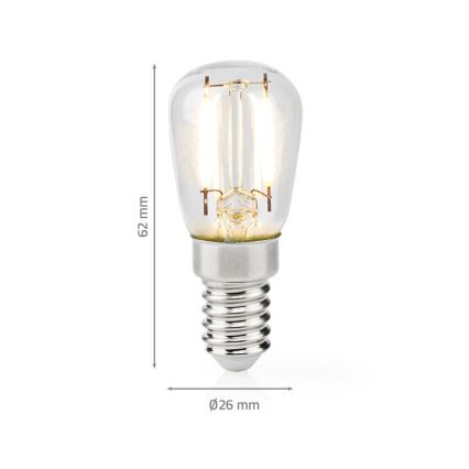 LED Крушка за хладилник T26 E14/2W/230V 2700K