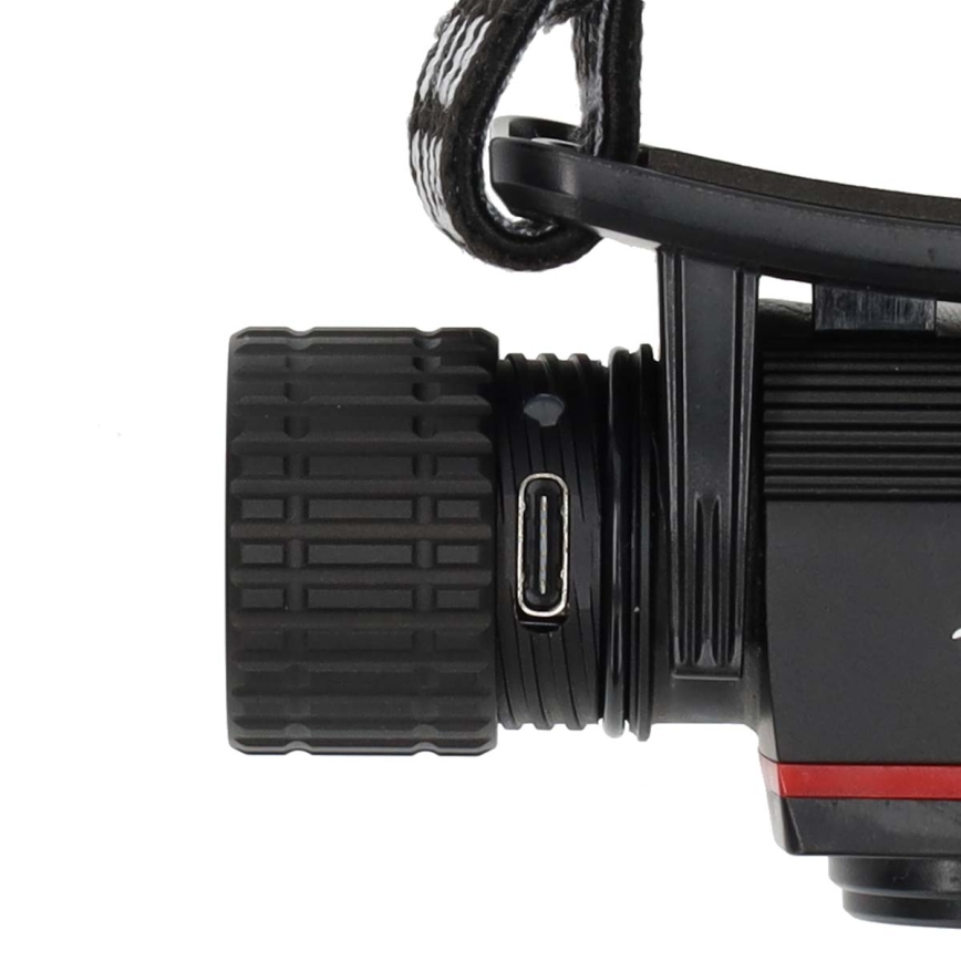 LED димируема презареждаема алуминиева челна лампа LED/10W/5V 2200 mAh IPX8 черна