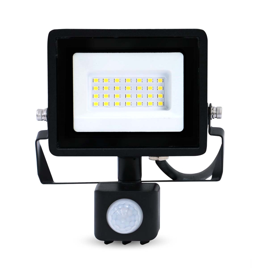 LED прожектор с датчик за движение и сумрак за включване в контакт LED/20W/230V IP44