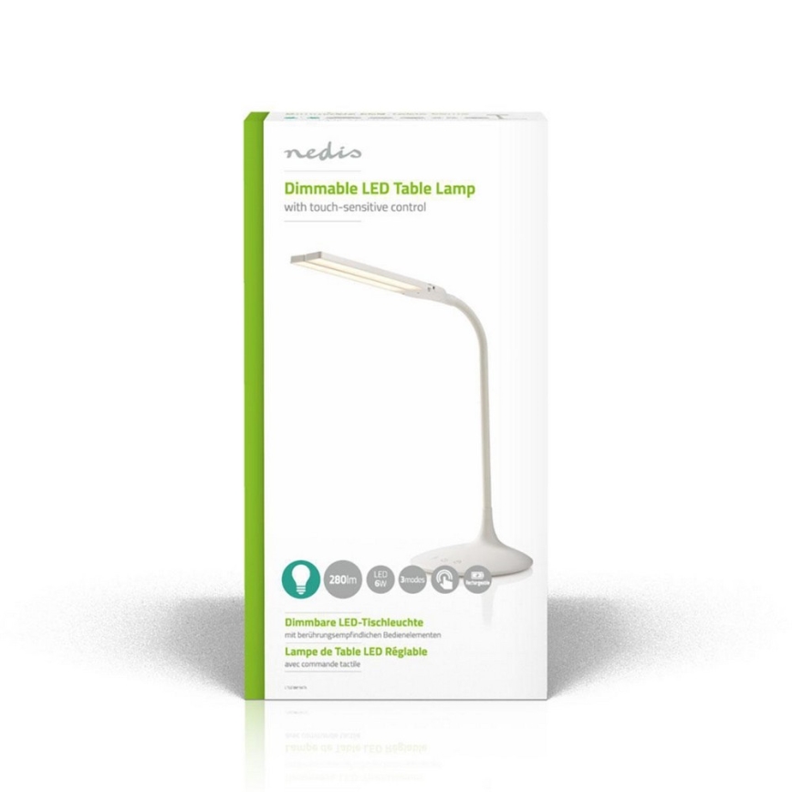 LED Димируема настолна лампа LED/6W/5V 2200 mAh бял