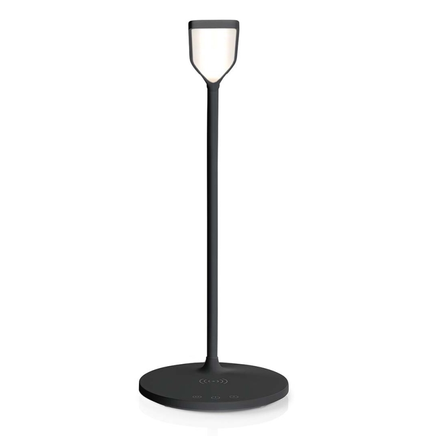 LED Димируем докосване flexible настолна лампа с 15W безжично зареждане Qi LED/5,5W/230V 2700-6500K черен