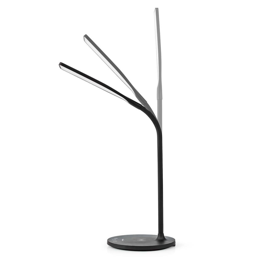 LED Димируем докосване flexible настолна лампа с 15W безжично зареждане Qi LED/5,5W/230V 2700-6500K черен