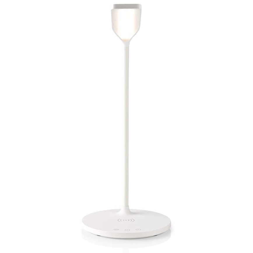LED Димируем докосване flexible настолна лампа с 15W безжично зареждане Qi LED/5,5W/230V 2700-6500K бял