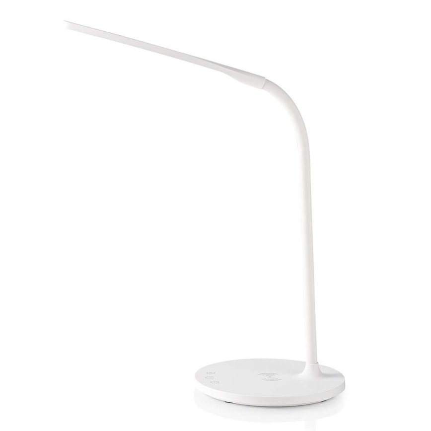 LED Димируем докосване flexible настолна лампа с 15W безжично зареждане Qi LED/5,5W/230V 2700-6500K бял