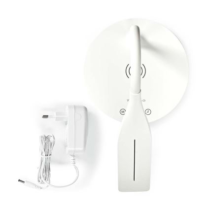 LED Димируем докосване flexible настолна лампа с 15W безжично зареждане Qi LED/5,5W/230V 2700-6500K бял