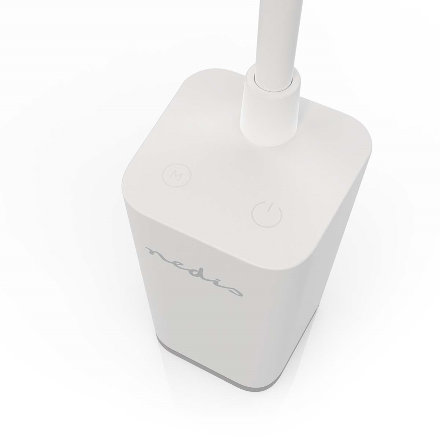 Димируема презареждаема сензорна гъвкава настолна лампа с щипка LED/5W/1200 mAh, бяла