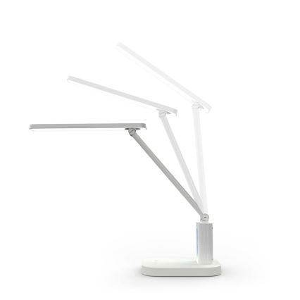 LED димируема презареждаема сензорна настолна лампа с дисплей LED/7,5W/1200 mAh 3000/4000/5700K CRI 90 бяла
