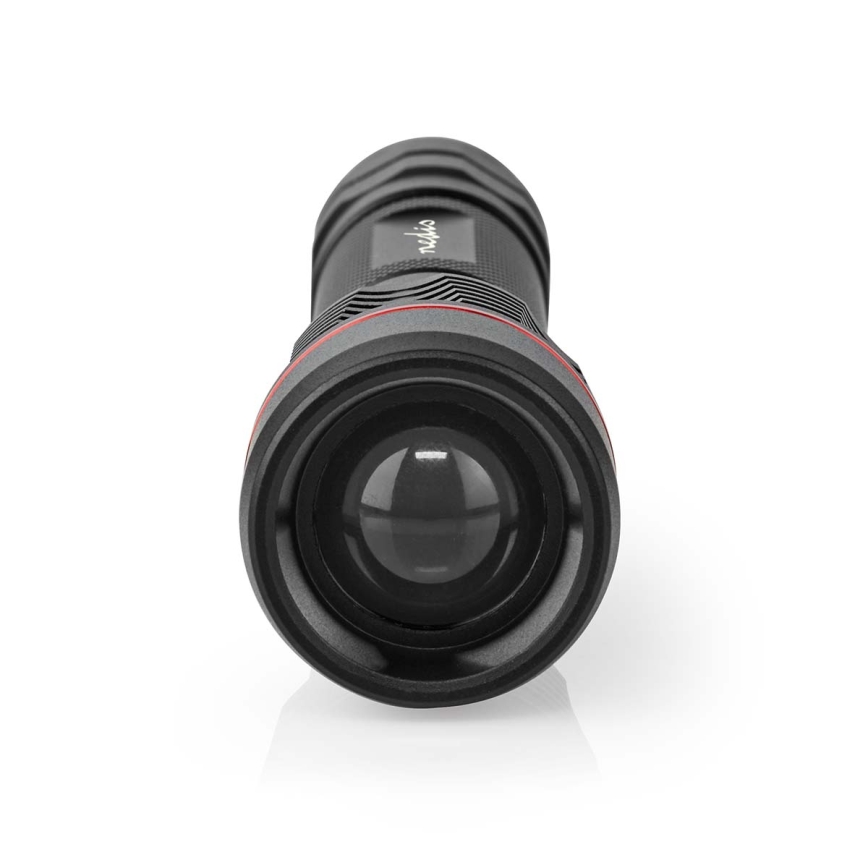 LED фенер с регулируема яркост, акумулаторен, алуминиев LED/10W/5V 2200 mAh IPX7, черен