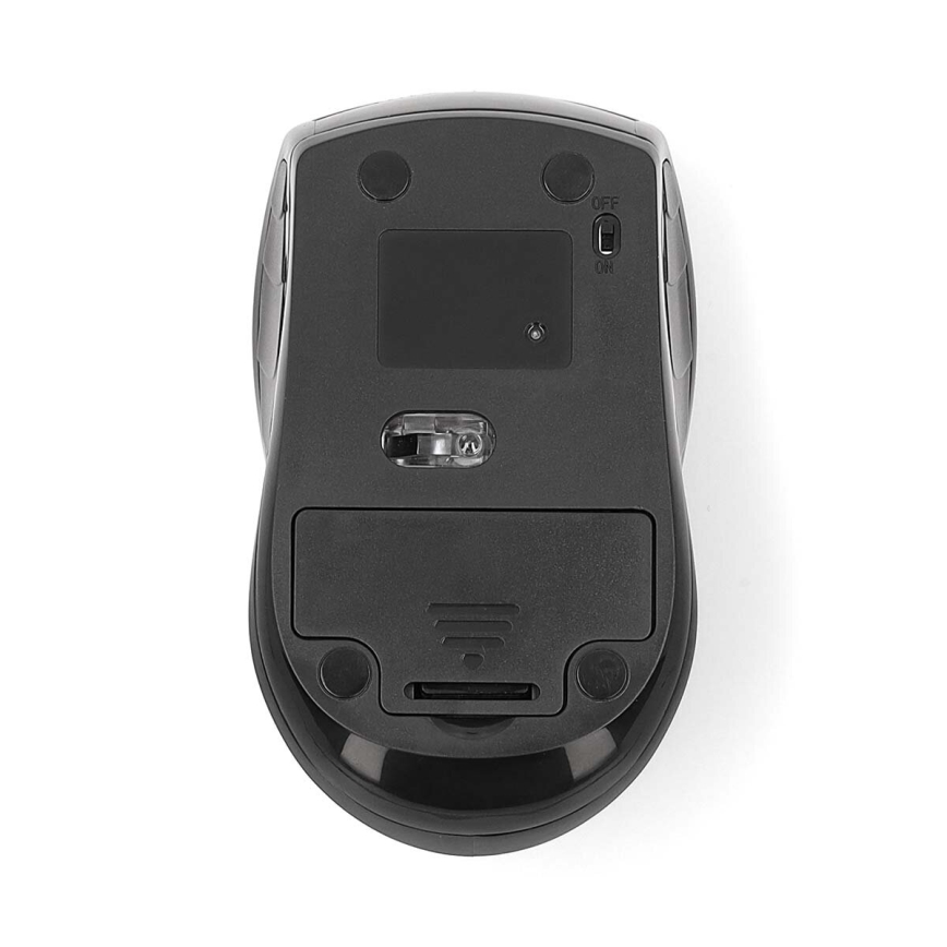 Безжична мишка 800/1200/1600 DPI 2xAAA черен