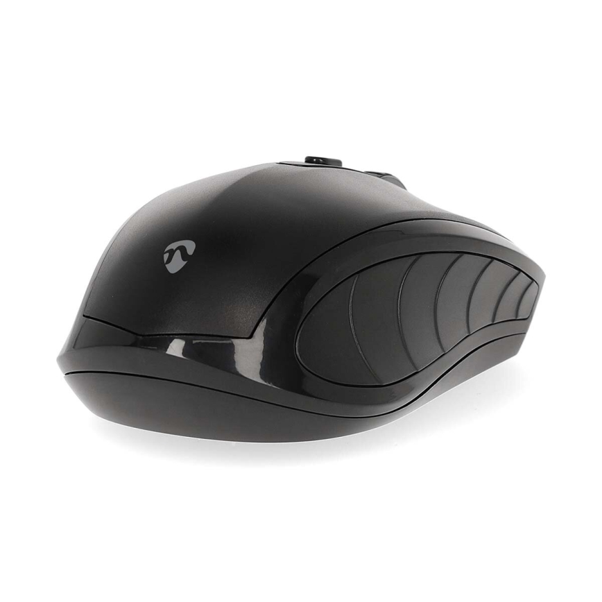 Безжична мишка 800/1200/1600 DPI 2xAAA черен