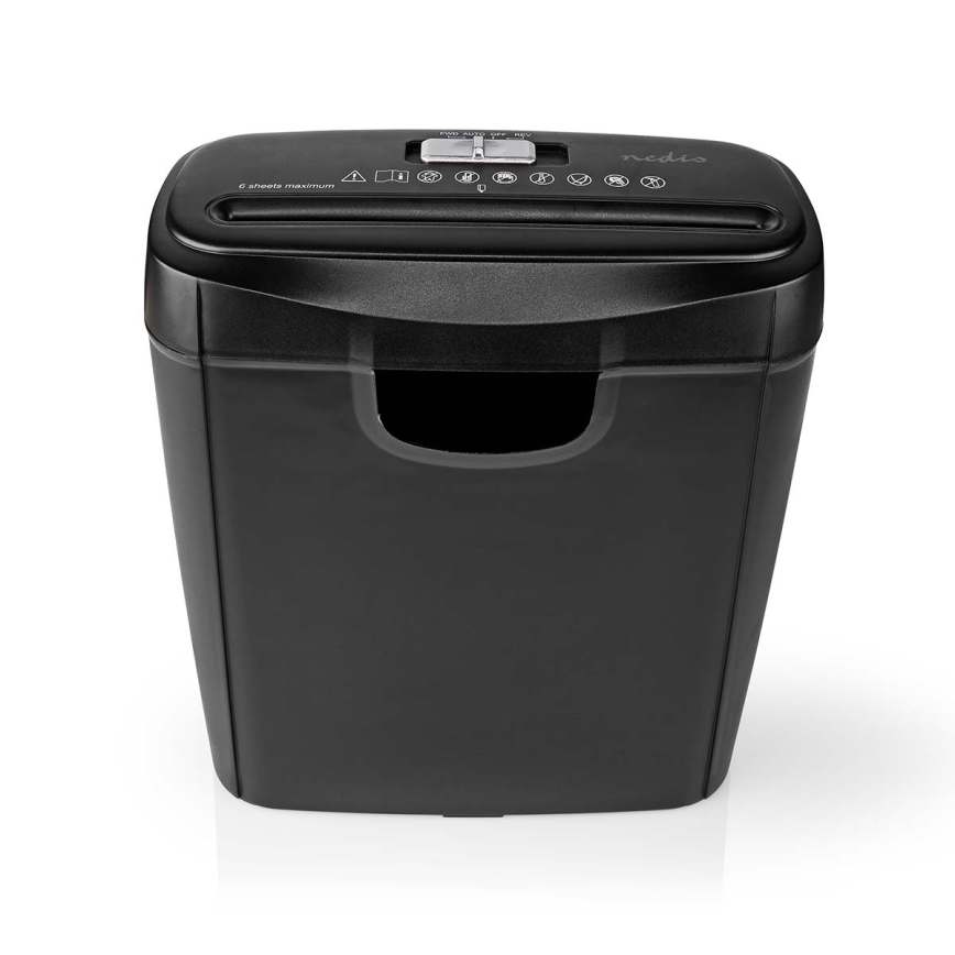 Шредер за хартия A4, вместимост 10 л, 230 V, черен