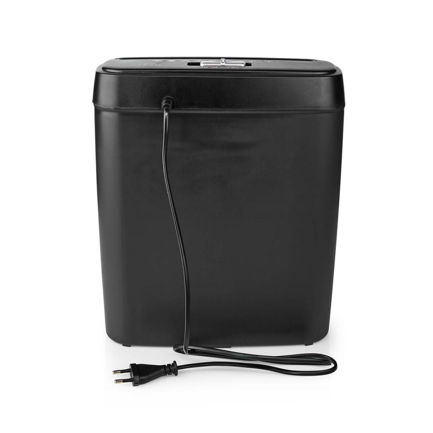 Шредер за хартия A4, вместимост 10 л, 230 V, черен