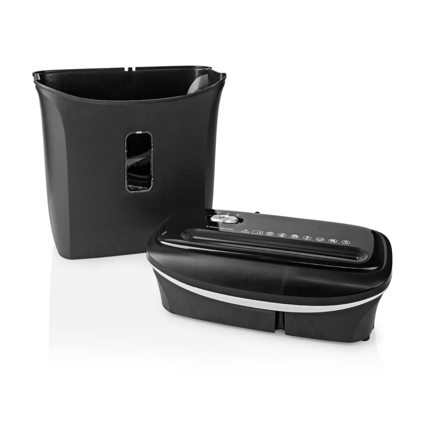 Шредер за хартия A4 обем 12 л 230V черен