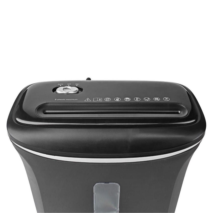 Шредер за хартия A4 обем 12 л 230V черен