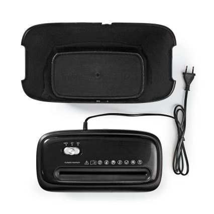 Шредер за хартия A4 обем 12 л 230V черен