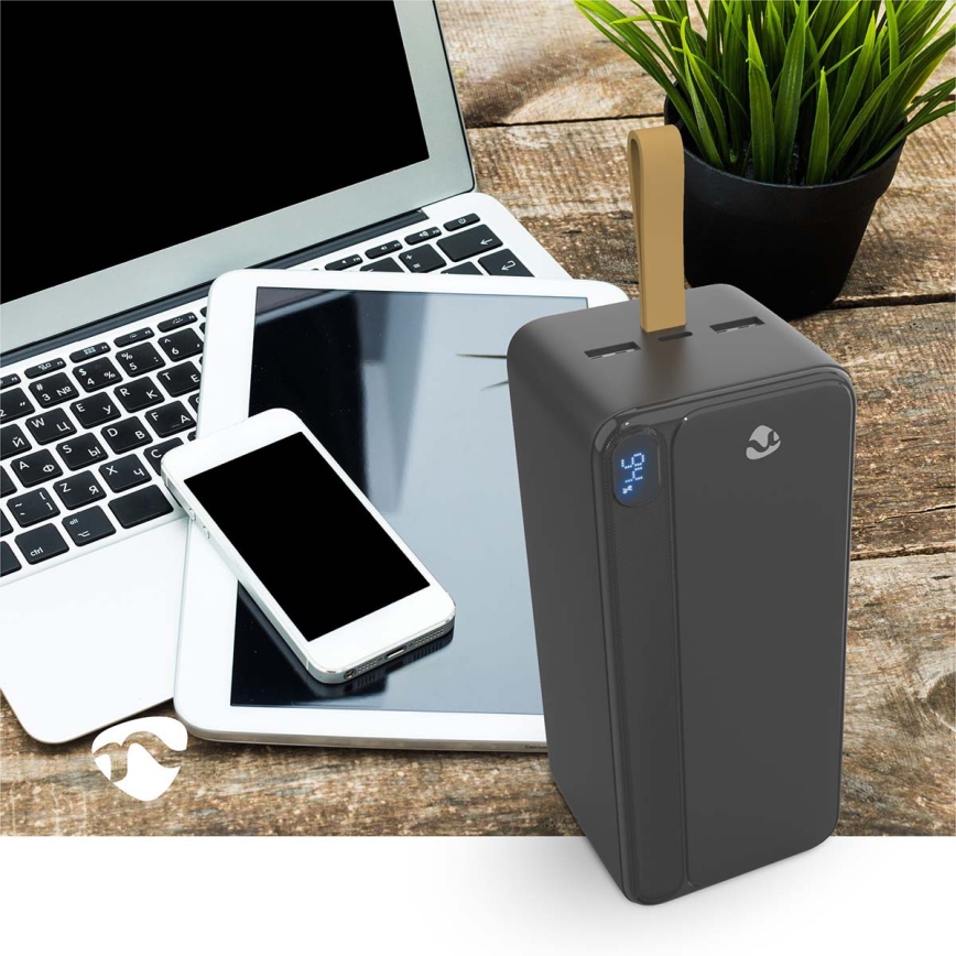 Външна батерия с LED дисплей и Power Delivery, 30 000 mAh