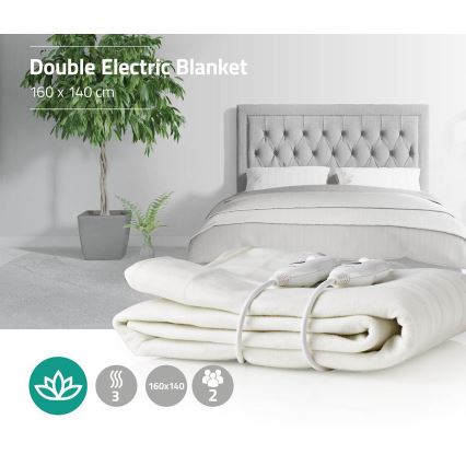 Електрическо одеяло за двама 120W/230V 160x140 см