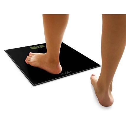 Цифров телесен кантар 1xCR2032 черен