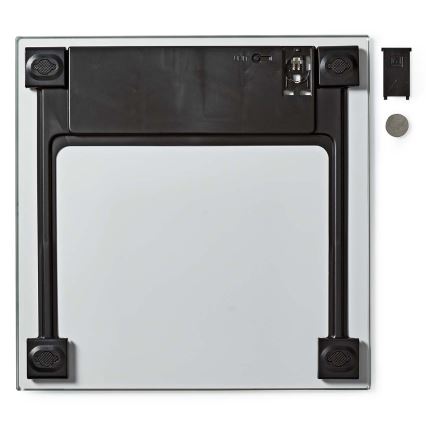 Дигитална везна за тяло 1xCR2032 бяла