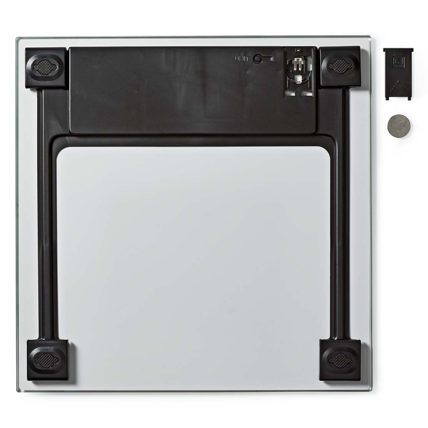 Дигитална везна за тяло 1xCR2032 бяла