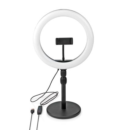 LED Димируема лампа със стойка и поставка за влог LED/6W/USB 2700-6700K