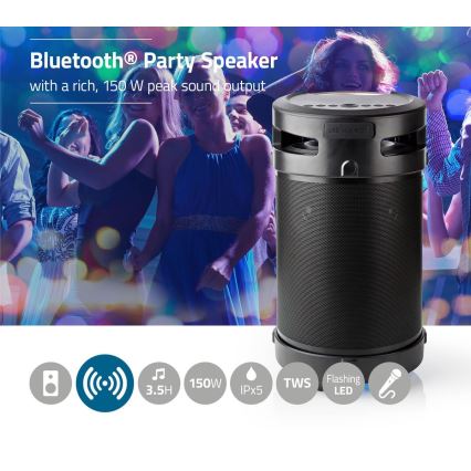 LED Акумулаторен високоговорител 210W/4400 mAh IPX5