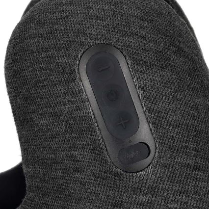 Възглавница за пътуване с вградени безжични слушалки 400 mAh сив