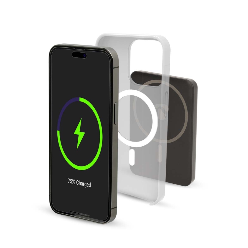 Външна батерия 2в1 MagSafe 5000 mAh черен