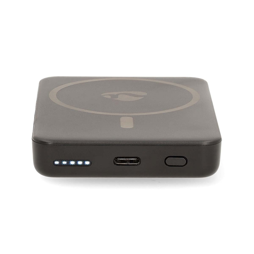 Външна батерия 2в1 MagSafe 5000 mAh черен