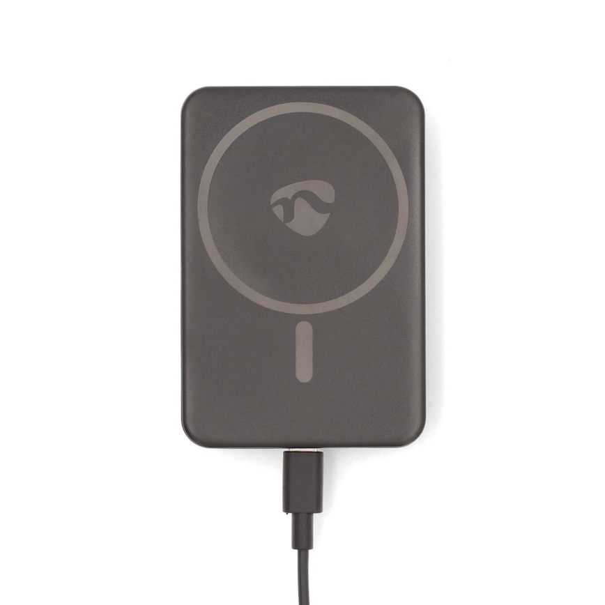 Външна батерия 2в1 MagSafe 5000 mAh черен