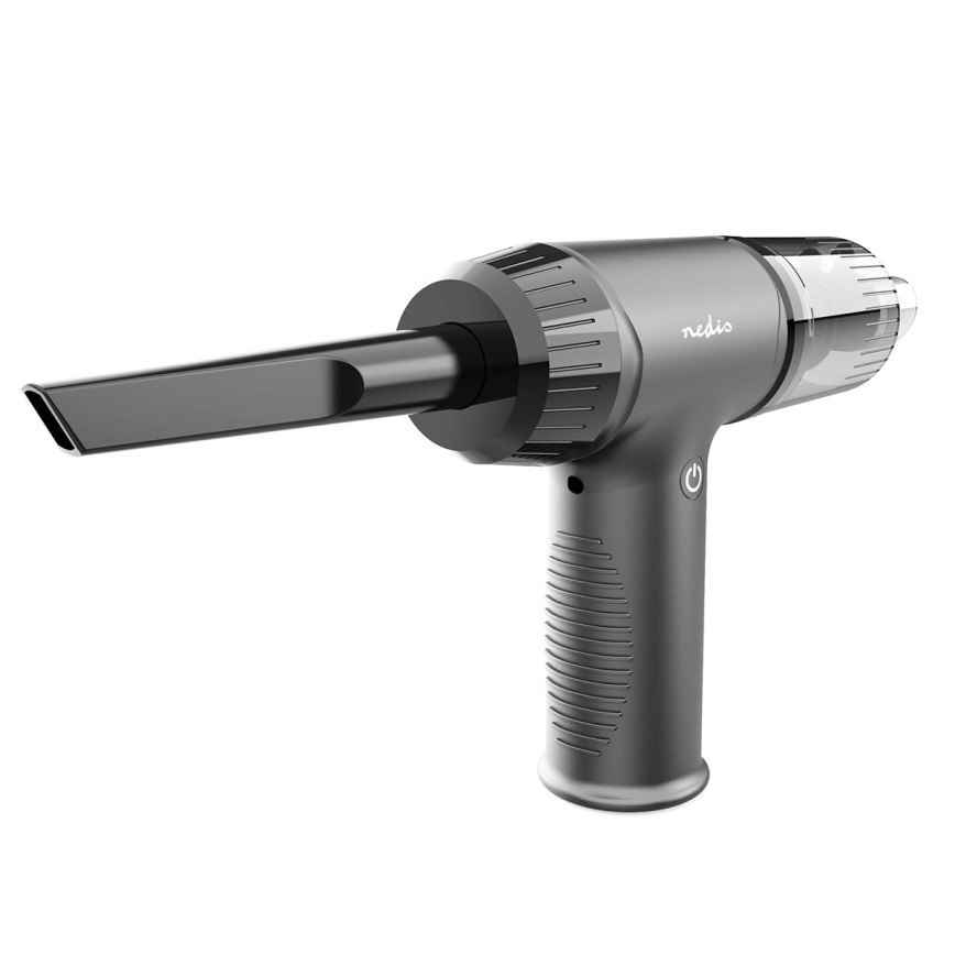 Преносим безжичен прахосмукачка 2 в 1, 90W/6000 mAh, сив/черен