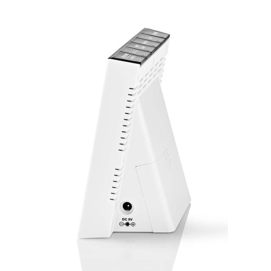 Метеорологична станция с цветен LCD дисплей 230V/3xAAA + 2xAA черен