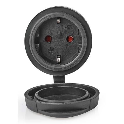 Умен контакт 3680W/230V/Schuko Тип F/16A Wi-Fi IP44 черен