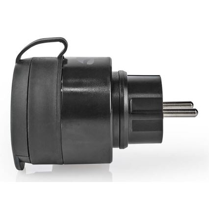 Умен контакт 3680W/230V/Schuko Тип F/16A Wi-Fi IP44 черен