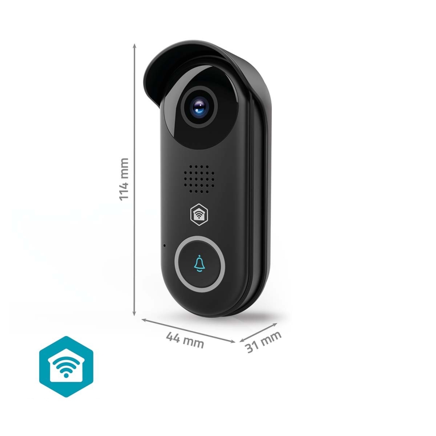 Умен видео звънец със сензор за движение SmartLife 5V Full HD 1080p IP54 Wi-Fi Tuya