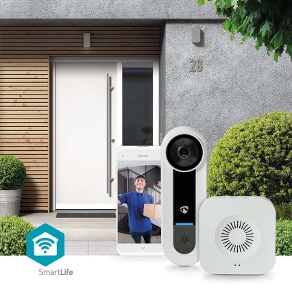 Безжичен видеозвънец със сензор Full HD 1536p 3xAA Wi-Fi IP65