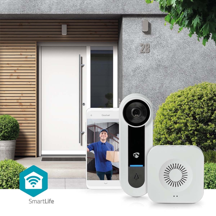 Безжичен видеозвънец със сензор Full HD 1536p 3xAA Wi-Fi IP65