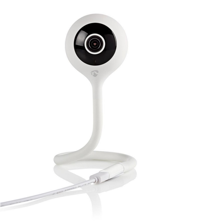 Nedis WIFICI11CWT - Интелигентна IP камера LED / 5V / FULL HD 1080p мониторинг на климата