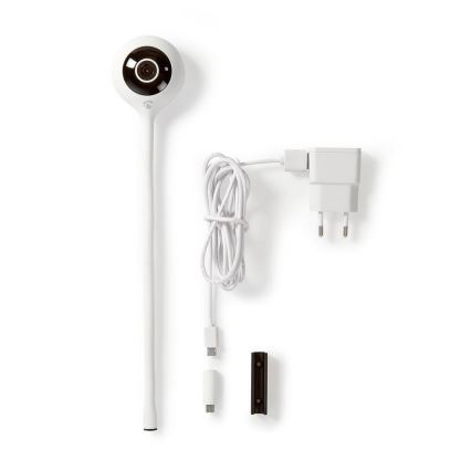 Nedis WIFICI11CWT - Интелигентна IP камера LED / 5V / FULL HD 1080p мониторинг на климата
