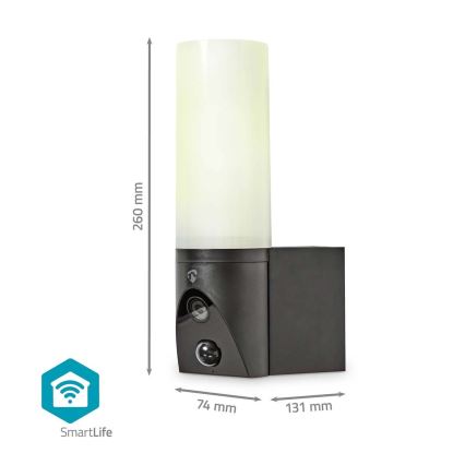 Външна смарт камера SmartLife Full HD 1080p с LED осветление Wi-Fi Tuya IP65