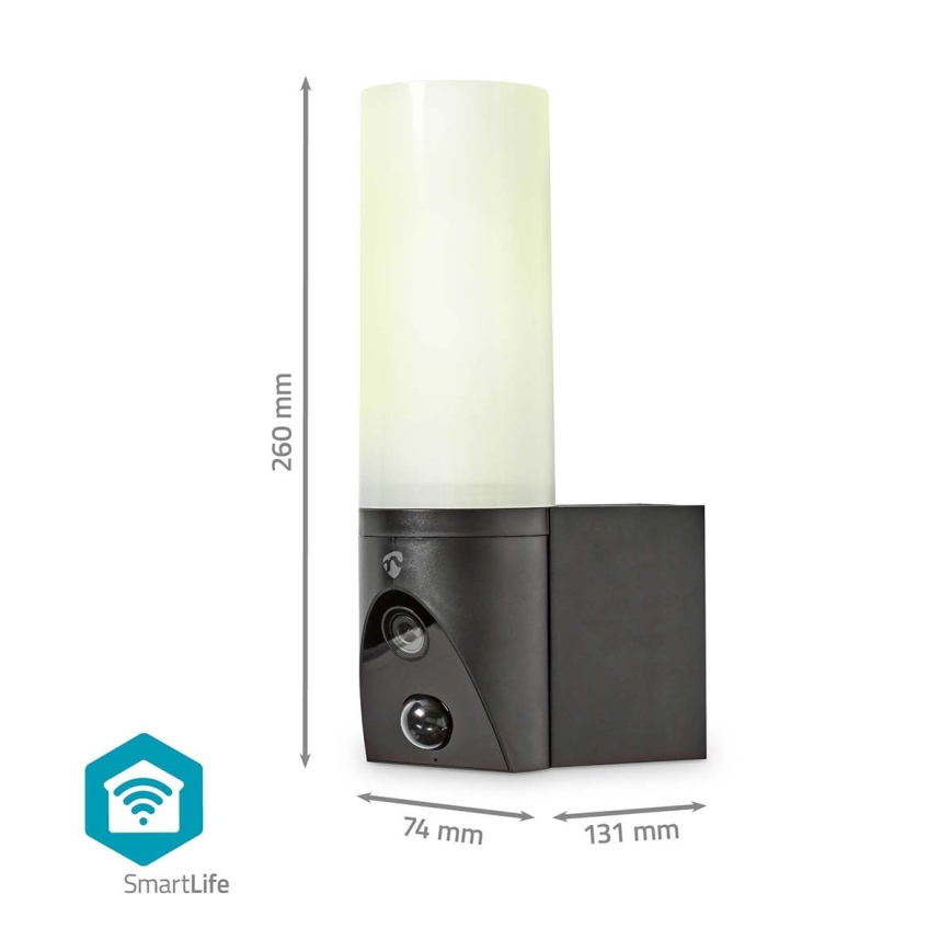 Външна смарт камера SmartLife Full HD 1080p с LED осветление Wi-Fi Tuya IP65