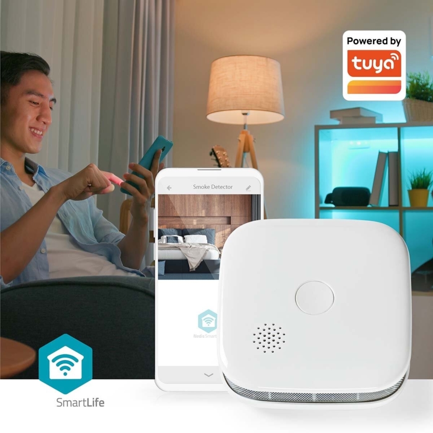 К-кт 3x Детектор за дим SmartLife 3V/1xCR123A Wi-Fi